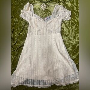 chinese dress ladies Beginning Boutique Women's All Mine Cream Lace Mini Dress